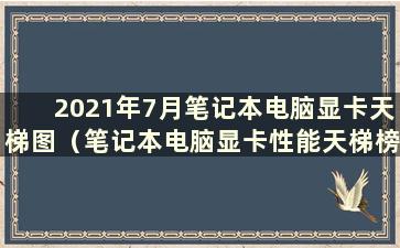 2021年7月笔记本电脑显卡天梯图（笔记本电脑显卡性能天梯榜）