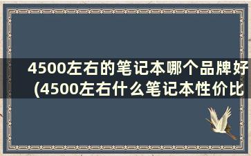 4500左右的笔记本哪个品牌好(4500左右什么笔记本性价比)