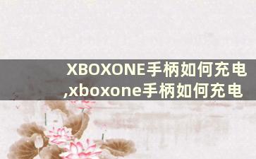 XBOXONE手柄如何充电,xboxone手柄如何充电