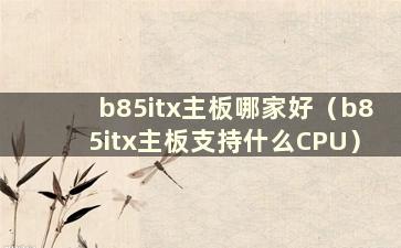 b85itx主板哪家好（b85itx主板支持什么CPU）