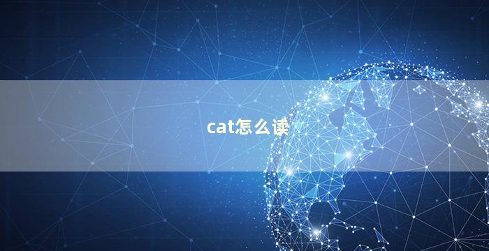 cat怎么读