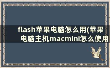 flash苹果电脑怎么用(苹果电脑主机macmini怎么使用Flash)