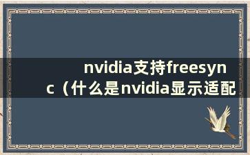 nvidia支持freesync（什么是nvidia显示适配器）