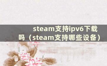 steam支持ipv6下载吗（steam支持哪些设备）