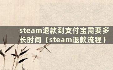 steam退款到支付宝需要多长时间（steam退款流程）