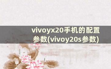 vivoyx20手机的配置参数(vivoy20s参数)