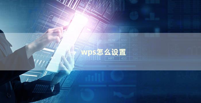 wps怎么设置