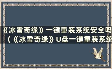 《冰雪奇缘》一键重装系统安全吗（《冰雪奇缘》U盘一键重装系统教程）