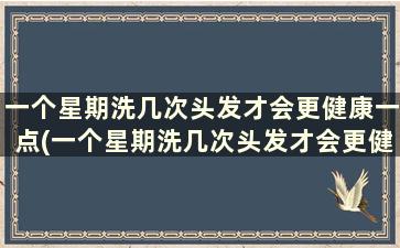 一个星期洗几次头发才会更健康一点(一个星期洗几次头发才会更健康一些)