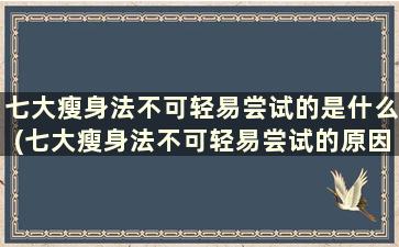 七大瘦身法不可轻易尝试的是什么(七大瘦身法不可轻易尝试的原因)