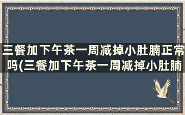 三餐加下午茶一周减掉小肚腩正常吗(三餐加下午茶一周减掉小肚腩会瘦吗)