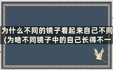 为什么不同的镜子看起来自己不同(为啥不同镜子中的自己长得不一样)