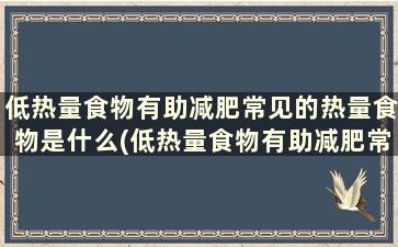 低热量食物有助减肥常见的热量食物是什么(低热量食物有助减肥常见的热量食物有什么)