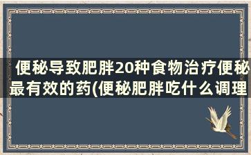 便秘导致肥胖20种食物治疗便秘最有效的药(便秘肥胖吃什么调理)