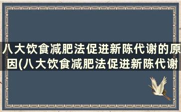 八大饮食减肥法促进新陈代谢的原因(八大饮食减肥法促进新陈代谢的原理)