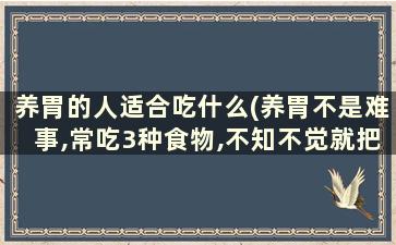 养胃的人适合吃什么(养胃不是难事,常吃3种食物,不知不觉就把胃给养好了)