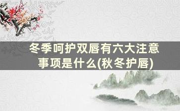 冬季呵护双唇有六大注意事项是什么(秋冬护唇)