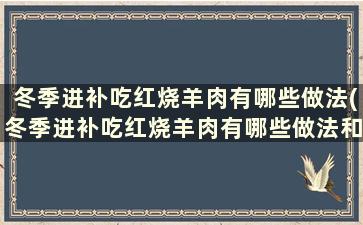 冬季进补吃红烧羊肉有哪些做法(冬季进补吃红烧羊肉有哪些做法和功效)