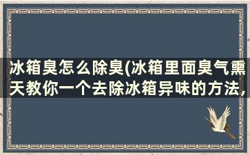 冰箱臭怎么除臭(冰箱里面臭气熏天教你一个去除冰箱异味的方法,快看看)