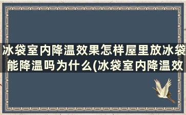 冰袋室内降温效果怎样屋里放冰袋能降温吗为什么(冰袋室内降温效果怎样屋里放冰袋能降温吗视频)