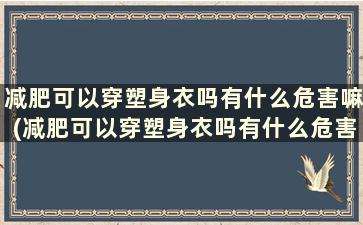 减肥可以穿塑身衣吗有什么危害嘛(减肥可以穿塑身衣吗有什么危害吗女生)