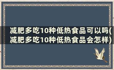 减肥多吃10种低热食品可以吗(减肥多吃10种低热食品会怎样)