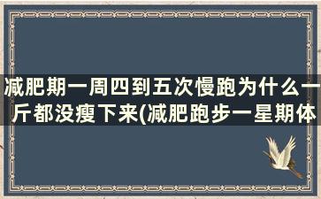 减肥期一周四到五次慢跑为什么一斤都没瘦下来(减肥跑步一星期体重怎么没少)