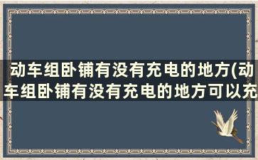 动车组卧铺有没有充电的地方(动车组卧铺有没有充电的地方可以充电)