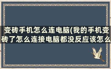 变砖手机怎么连电脑(我的手机变砖了怎么连接电脑都没反应该怎么办)