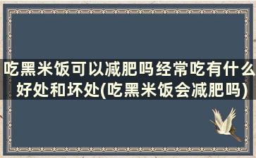 吃黑米饭可以减肥吗经常吃有什么好处和坏处(吃黑米饭会减肥吗)