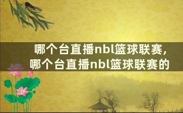 哪个台直播nbl篮球联赛,哪个台直播nbl篮球联赛的