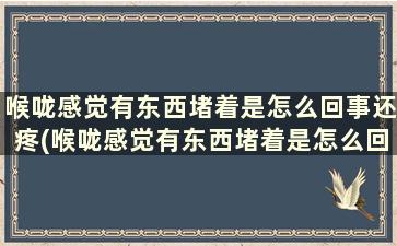 喉咙感觉有东西堵着是怎么回事还疼(喉咙感觉有东西堵着是怎么回事,反胃)