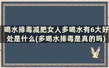 喝水排毒减肥女人多喝水有6大好处是什么(多喝水排毒是真的吗)