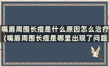 嘴唇周围长痘是什么原因怎么治疗(嘴唇周围长痘是哪里出现了问题)