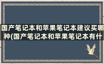 国产笔记本和苹果笔记本建议买哪种(国产笔记本和苹果笔记本有什么区别)