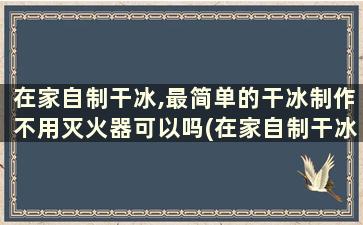 在家自制干冰,最简单的干冰制作不用灭火器可以吗(在家自制干冰,最简单的干冰制作不用灭火器怎么做)