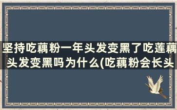 坚持吃藕粉一年头发变黑了吃莲藕头发变黑吗为什么(吃藕粉会长头发吗)