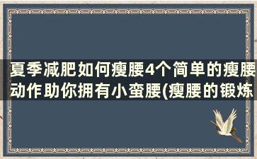 夏季减肥如何瘦腰4个简单的瘦腰动作助你拥有小蛮腰(瘦腰的锻炼方法)