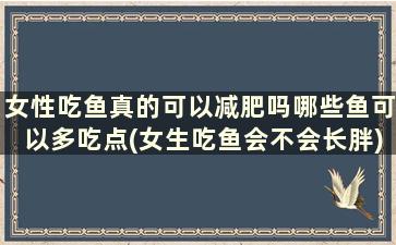 女性吃鱼真的可以减肥吗哪些鱼可以多吃点(女生吃鱼会不会长胖)