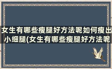 女生有哪些瘦腿好方法呢如何瘦出小细腿(女生有哪些瘦腿好方法呢如何瘦出小细腿)