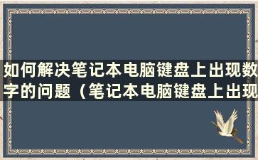 如何解决笔记本电脑键盘上出现数字的问题（笔记本电脑键盘上出现数字键）