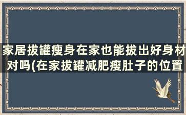 家居拔罐瘦身在家也能拔出好身材对吗(在家拔罐减肥瘦肚子的位置图解)