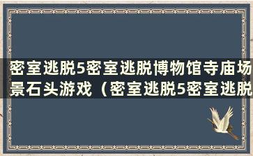 密室逃脱5密室逃脱博物馆寺庙场景石头游戏（密室逃脱5密室逃脱博物馆正厅调整图案）