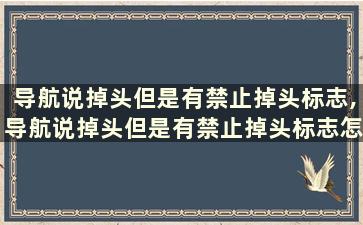 导航说掉头但是有禁止掉头标志,导航说掉头但是有禁止掉头标志怎么办