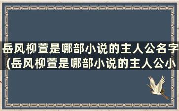 岳风柳萱是哪部小说的主人公名字(岳风柳萱是哪部小说的主人公小说名字)