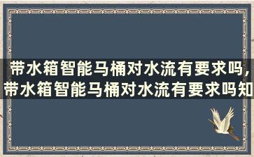 带水箱智能马桶对水流有要求吗,带水箱智能马桶对水流有要求吗知乎