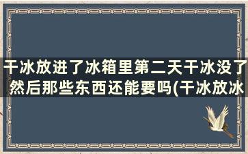 干冰放进了冰箱里第二天干冰没了然后那些东西还能要吗(干冰放冰箱了)