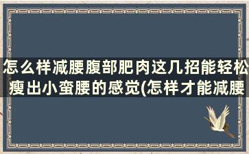 怎么样减腰腹部肥肉这几招能轻松瘦出小蛮腰的感觉(怎样才能减腰腹部的肥肉)