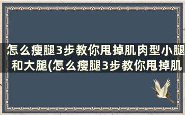 怎么瘦腿3步教你甩掉肌肉型小腿和大腿(怎么瘦腿3步教你甩掉肌肉型小腿和肚子)