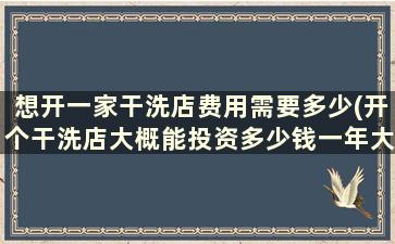 想开一家干洗店费用需要多少(开个干洗店大概能投资多少钱一年大约能挣多少钱)